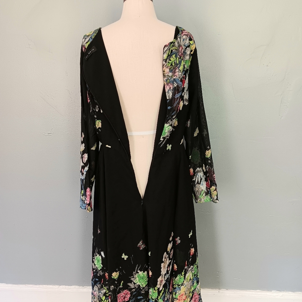 Floral Black Maxi Dress - Picture 11 of 16